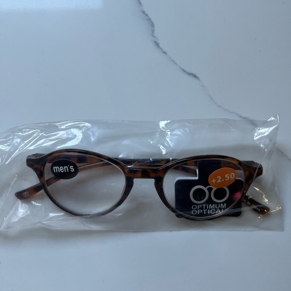 Nwt men’s brown tortoise shell plastic frame readers - 2.50 - Picture 10 of 11